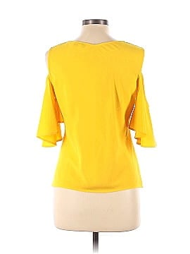 Derek Lam Collective Yellow Cold Shoulder Blouse (view 2)