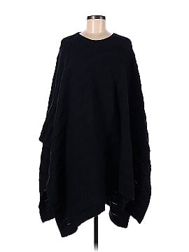 As Is Lisa Rinna Collection Cable Knit Poncho 