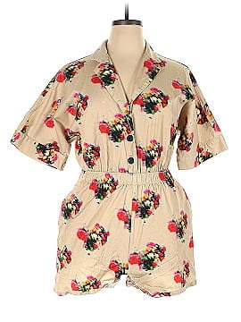 Blurry Floral Romper by Adam Lippes Collective for $60