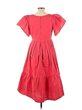 Marissa Webb Collective Red V-Neck Midi Dress (view 2)
