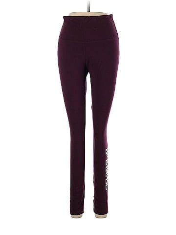 Victoria's Secret Pink Burgundy Leggings Size M - 58% off