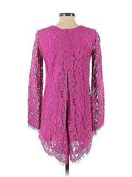 Adam Lippes Collective Magenta Lace Top (view 2)