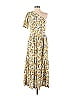 sita murt 100% Viscose Yellow Yellow One Shoulder Dress Size 36 (FR) - photo 1