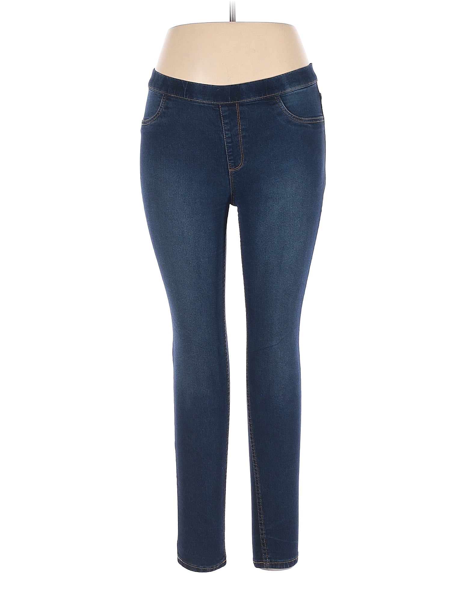 Bare Denim Women Super Skinny Washed Blue Jeans - Selling Fast at