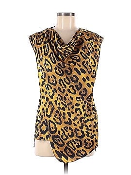 Adam Lippes Collective Leopard Cowl Neck Top (view 1)