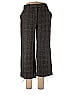 Armani Collezioni Houndstooth Grid Plaid Tweed Gray Cords Size 10 - photo 1