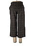Armani Collezioni Houndstooth Grid Plaid Tweed Gray Cords Size 10 - photo 2