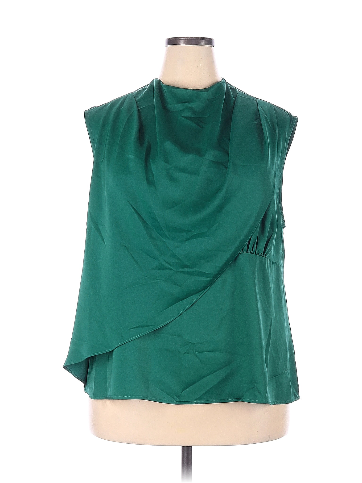 MOTF Green Short Sleeve Blouse Size 4X (Plus) - 65% off | thredUP