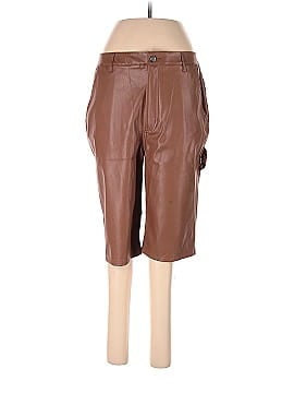 AFRM Faux Leather Shorts (view 1)