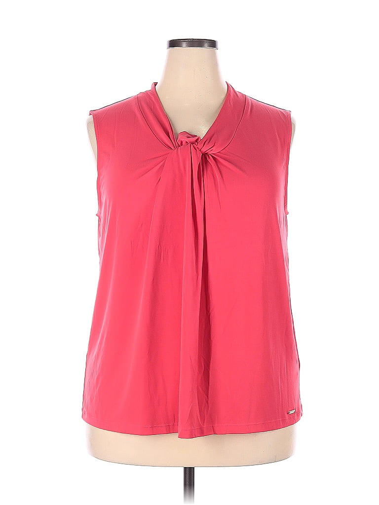 Calvin Klein Pink Sleeveless Top Size 2X (Plus) - 62% off | thredUP