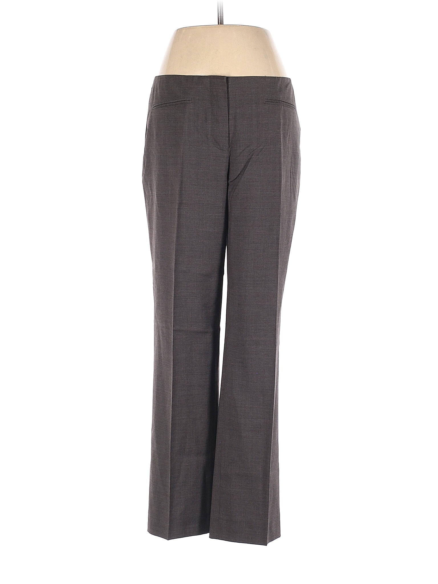 J.Crew 100 Wool Gray Wool Pants Size 8 78 off thredUP