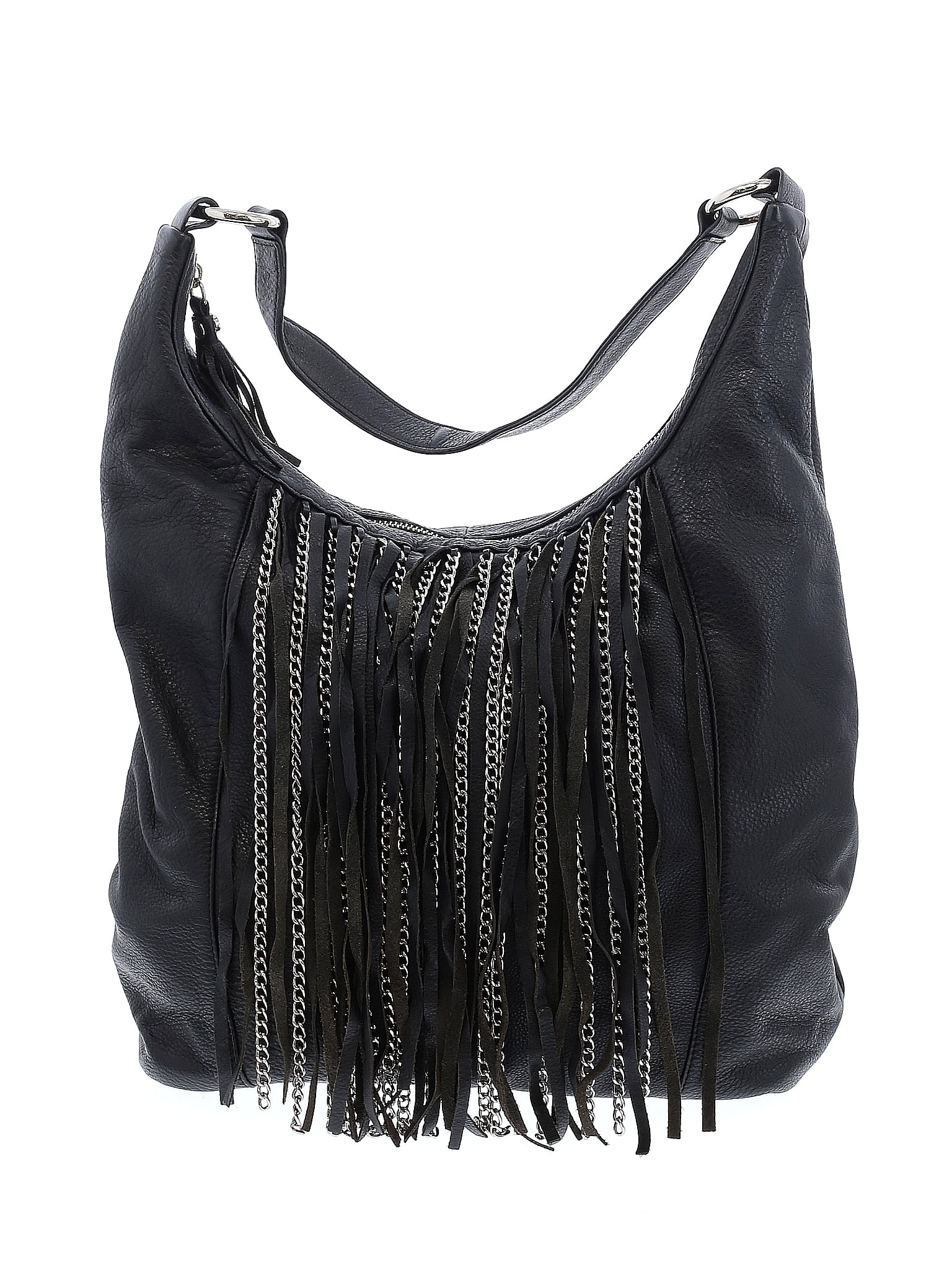 Bodhi Suede Fringe Crossbody Bag in Black