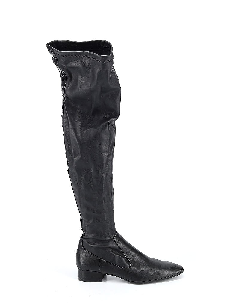 Bottines En Cuir Noir ZARA Basic - Taille 40 - Doublure Cuir - Occasion Très Bon état