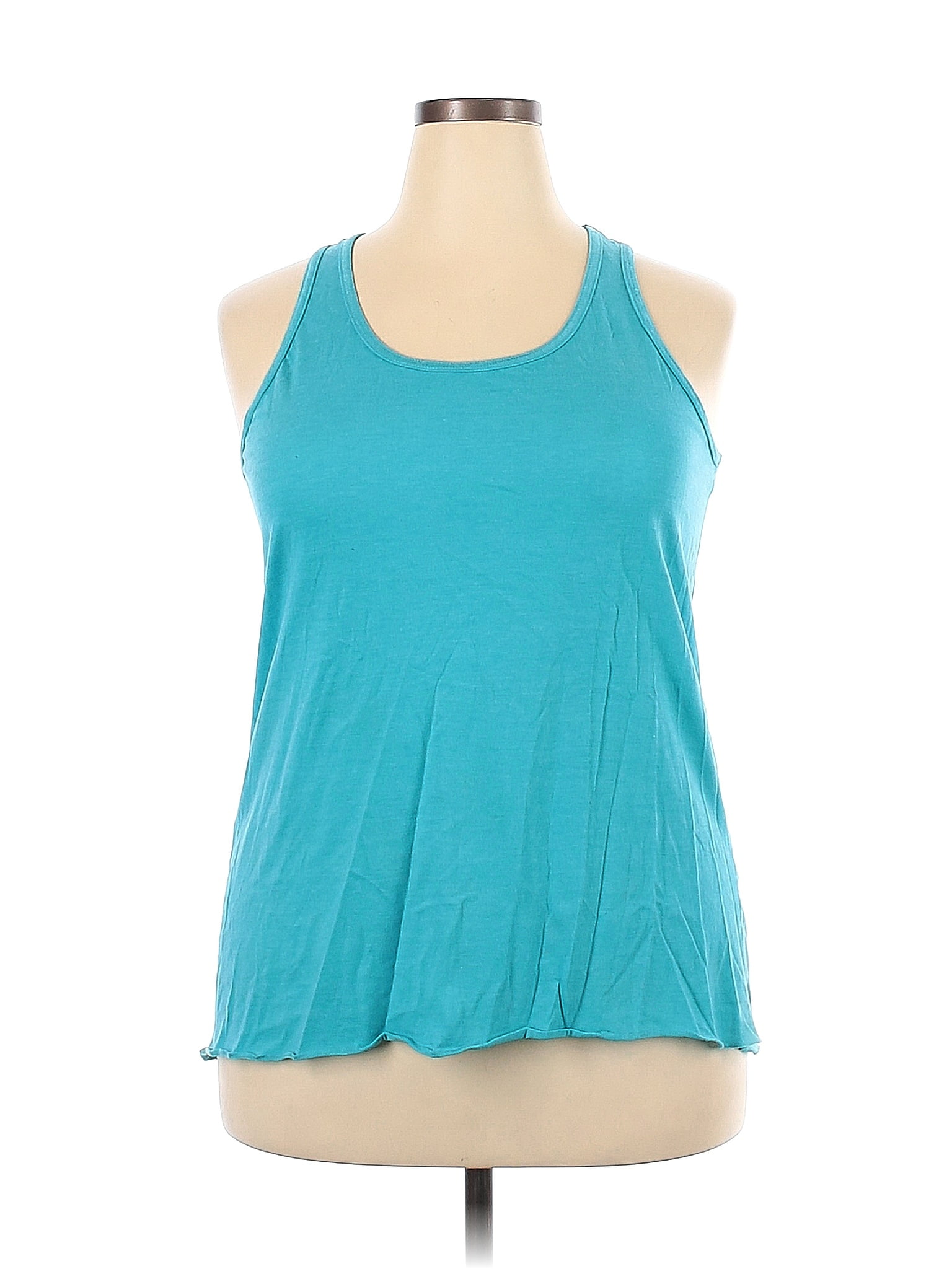 Assorted Brands Teal Tank Top Size 2X (Plus) - 52% off | ThredUp