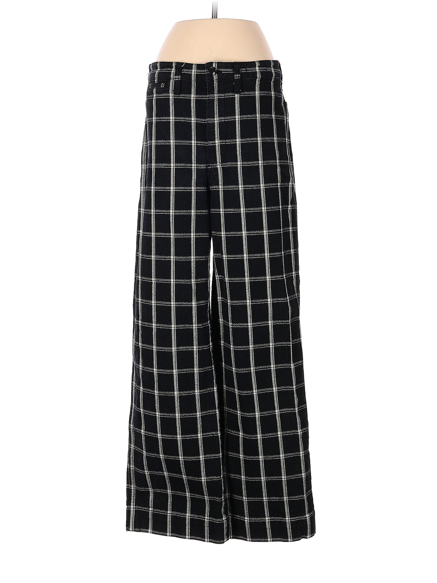 Women's Slim Emmett Wide-Leg Pants in Gingham Check