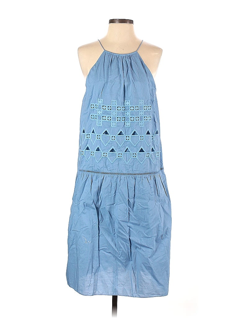 Tibi 100% Cotton Blue Casual Dress Size 2 - photo 1
