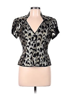 JS Collection Short Sleeve Silk Top (view 1)