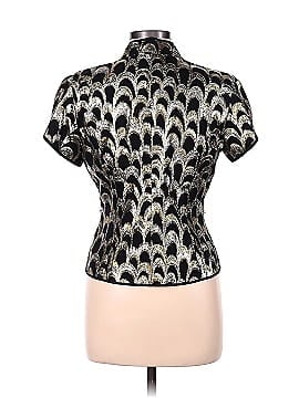JS Collection Short Sleeve Silk Top (view 2)