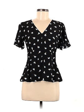 Rebecca Taylor Short Sleeve Silk Top (view 1)
