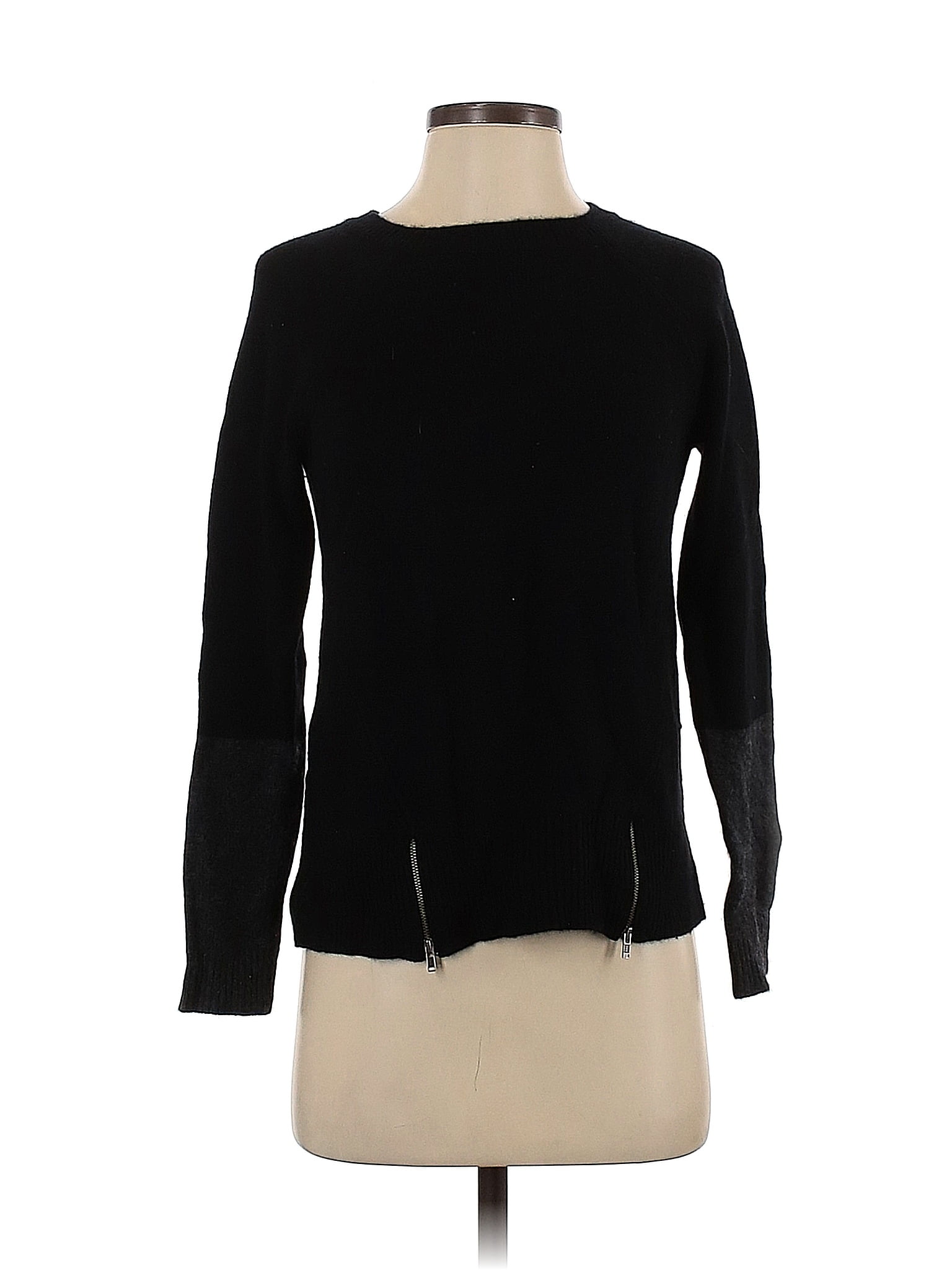 Ply Cashmere 100% Cashmere Black Cashmere Pullover Sweater Size XS - 91 ...