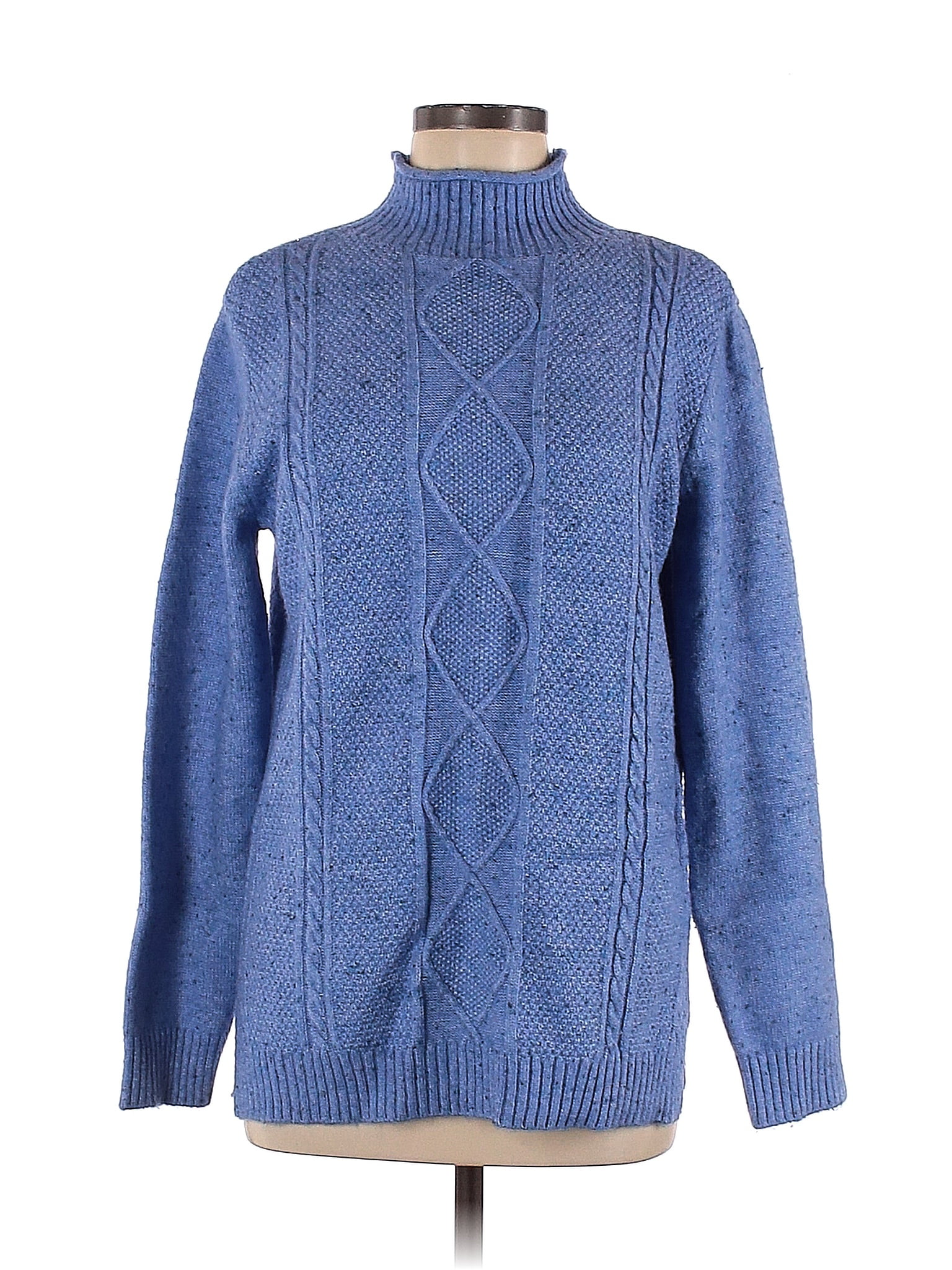 Appleseeds Blue Turtleneck Sweater Size M 50 off thredUP