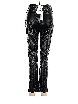Chocolate Faux Leather Pants (view 2)