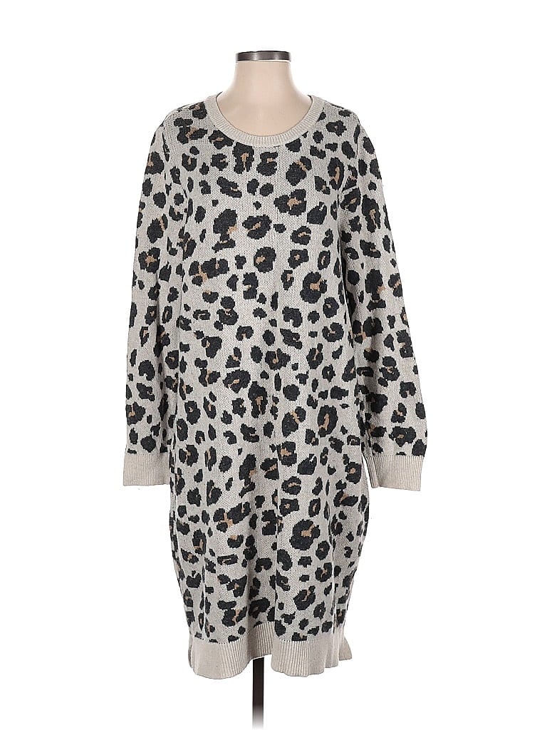 Pre-owned Ann Taylor Loft Casual Dress In Silver