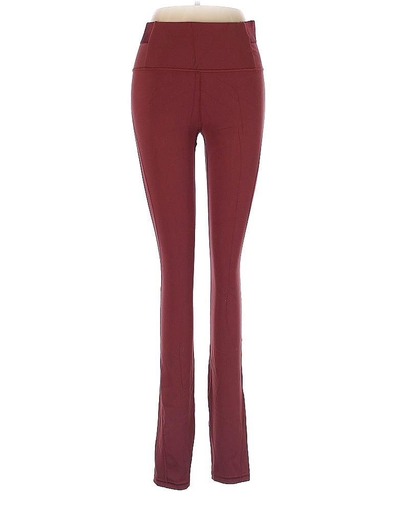 Athleta Red Burgundy Active Pants Size M 61 off thredUP