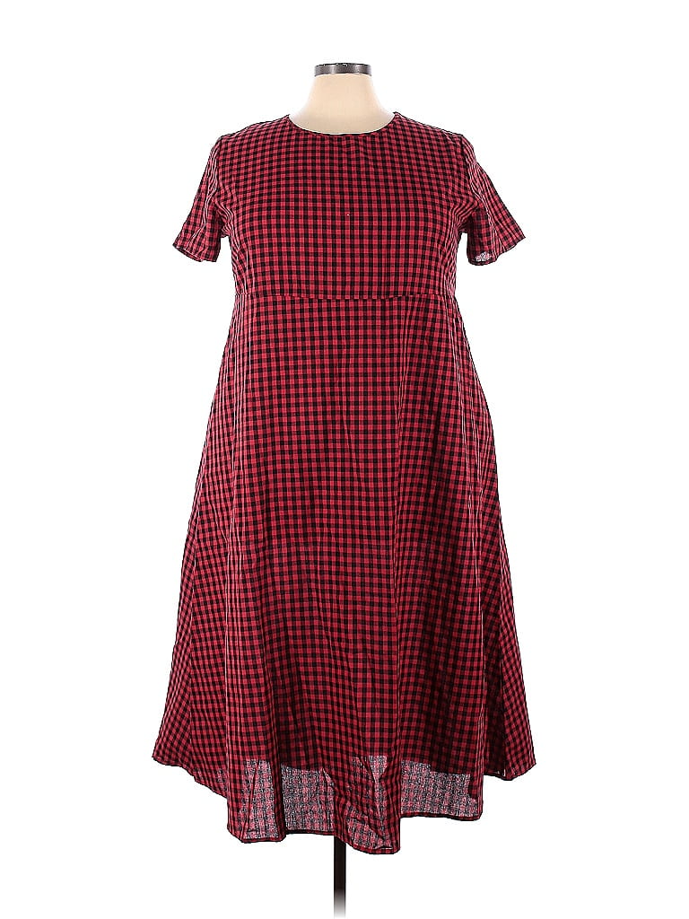 Emery Rose Red Casual Dress Size 3X (Plus) - 58% off | thredUP