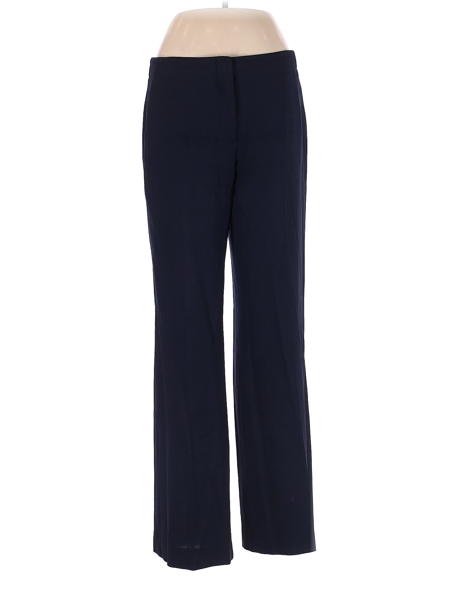 Theory 100% Virgin Wool Polka Dots Navy Blue Wool Pants Size 8 - 87% ...