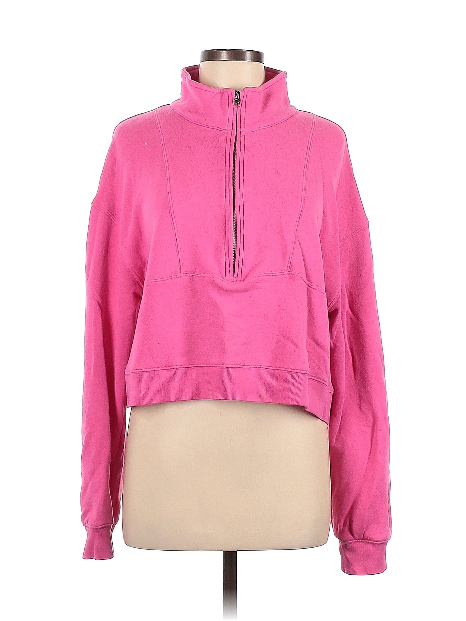 Sincerely Jules for Bandier 100% Cotton Pink Track Jacket Size M