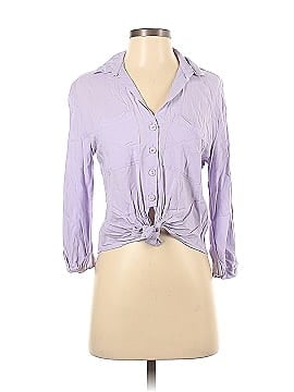Divided by H&M 3/4 Sleeve Button-Down Shirt (view 1)