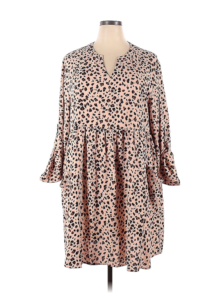 Jodifl 100% Polyester Pink Casual Dress Size 3X (Plus) - photo 1