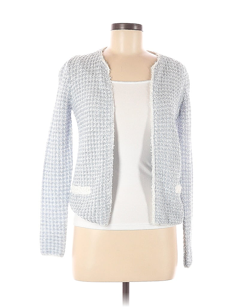 Amina Rubinacci Color Block White Blue Jacket Size 40 EU 81