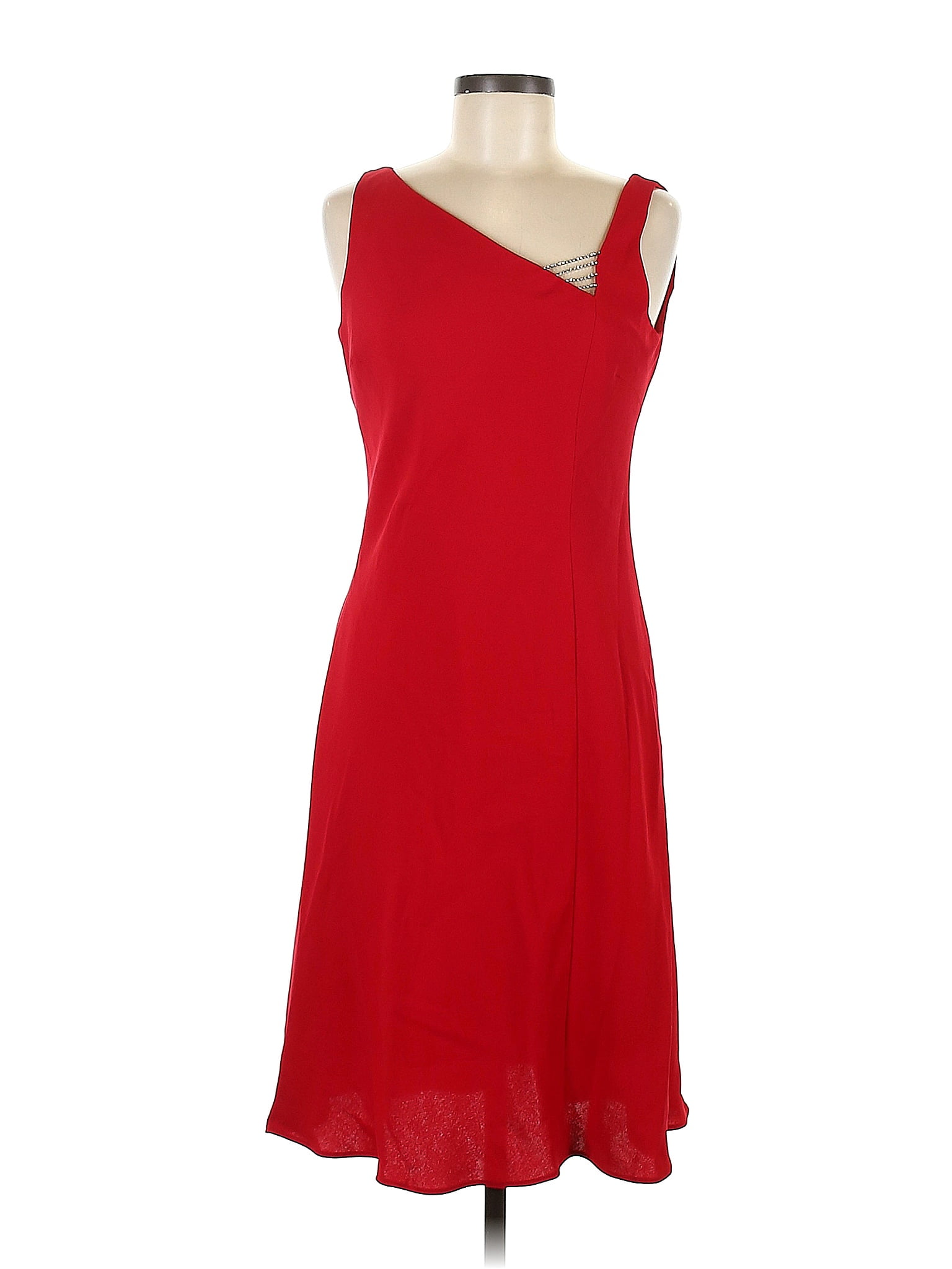 Evan Picone 100 Polyester Red Cocktail Dress Size 8 87 Off Thredup