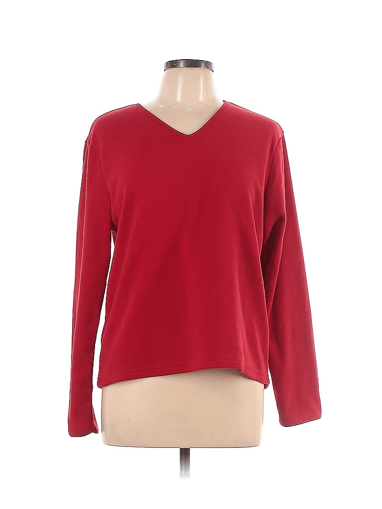 Old Navy 100% Polyester Red Pullover Sweater Size L - photo 1
