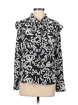 Tanya Taylor Long Sleeve Silk Top (view 1)