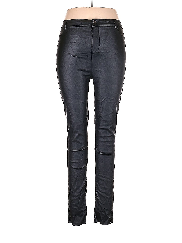 Lna Womens Faux Leather Pants Black Size X Large main image 0