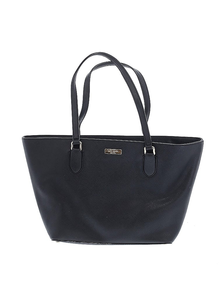 Kate Spade New York 100% Leather Black Leather Tote One Size - 69% off ...