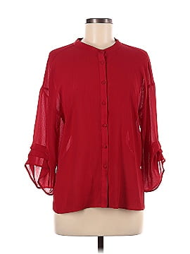 Zara Basic 3/4 Sleeve Blouse (view 1)