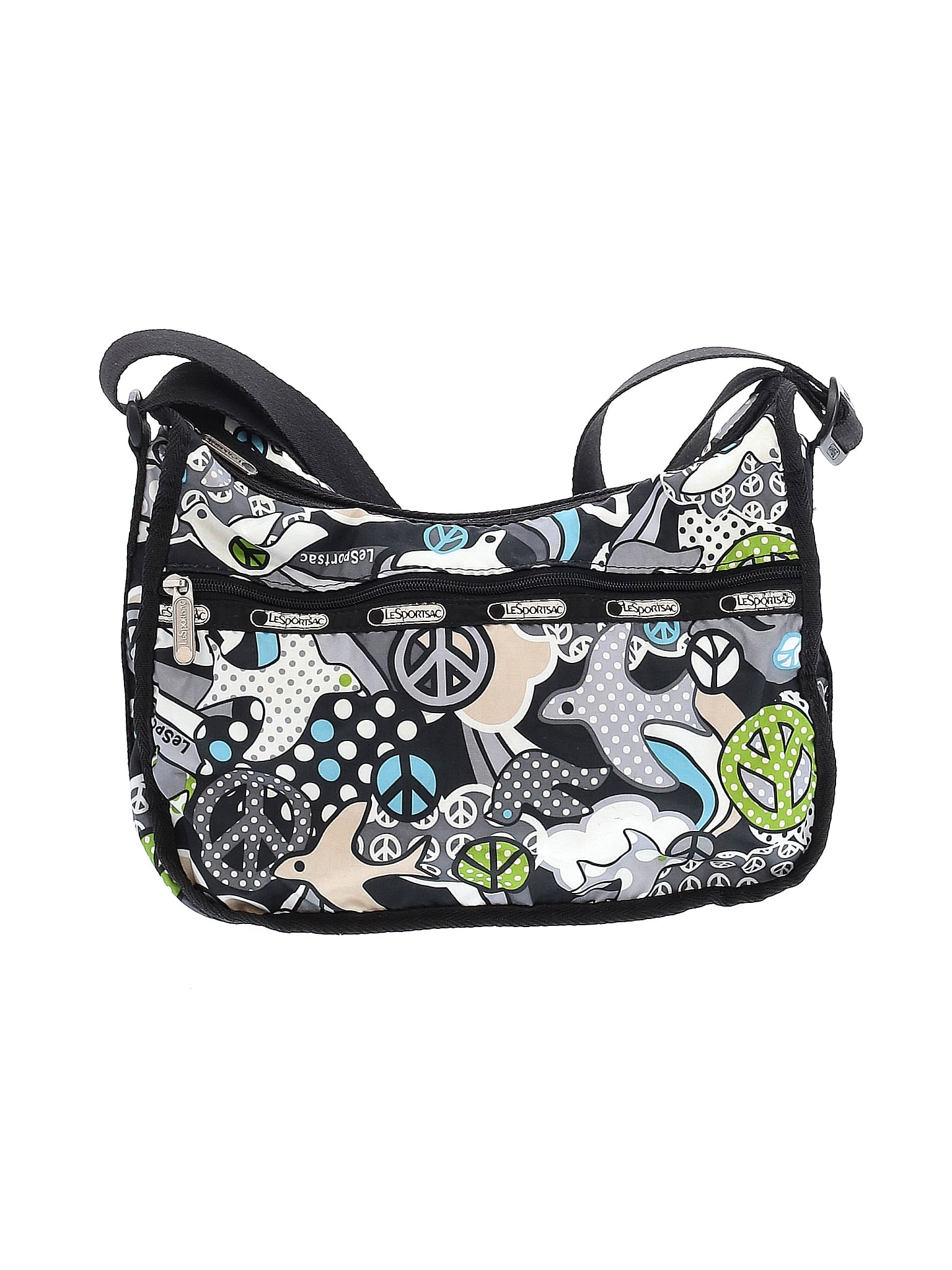 LeSportsac Graphic Multi Color Gray Crossbody Bag One Size 57 off
