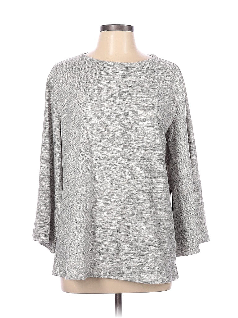 Lou & Grey Gray Pullover Sweater Size L - photo 1