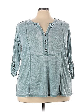 Jane and Delancey Long Sleeve Henley (view 1)