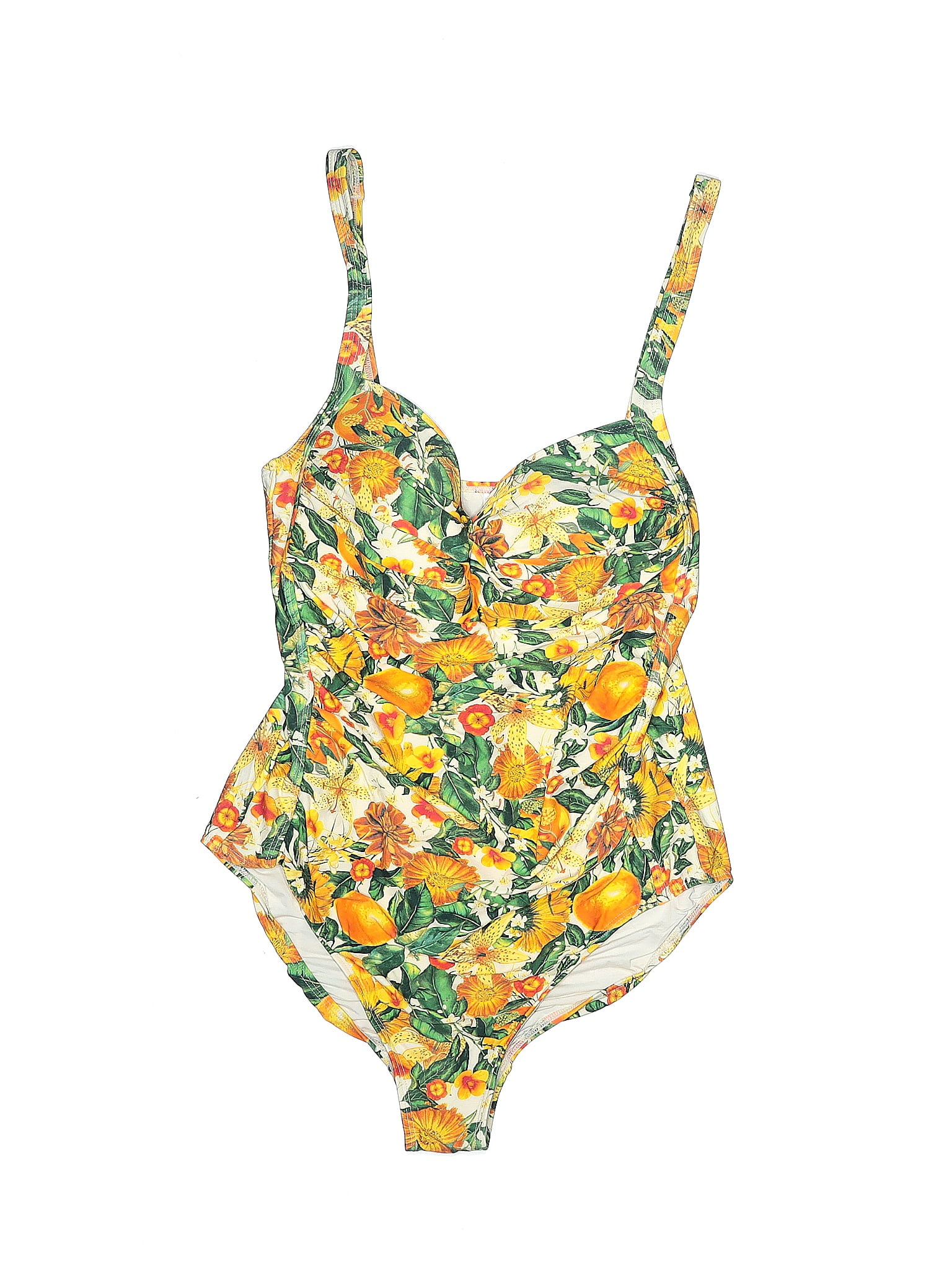 Nip Tuck Swim Yellow One Piece Swimsuit Size 12 - 50% off | thredUP