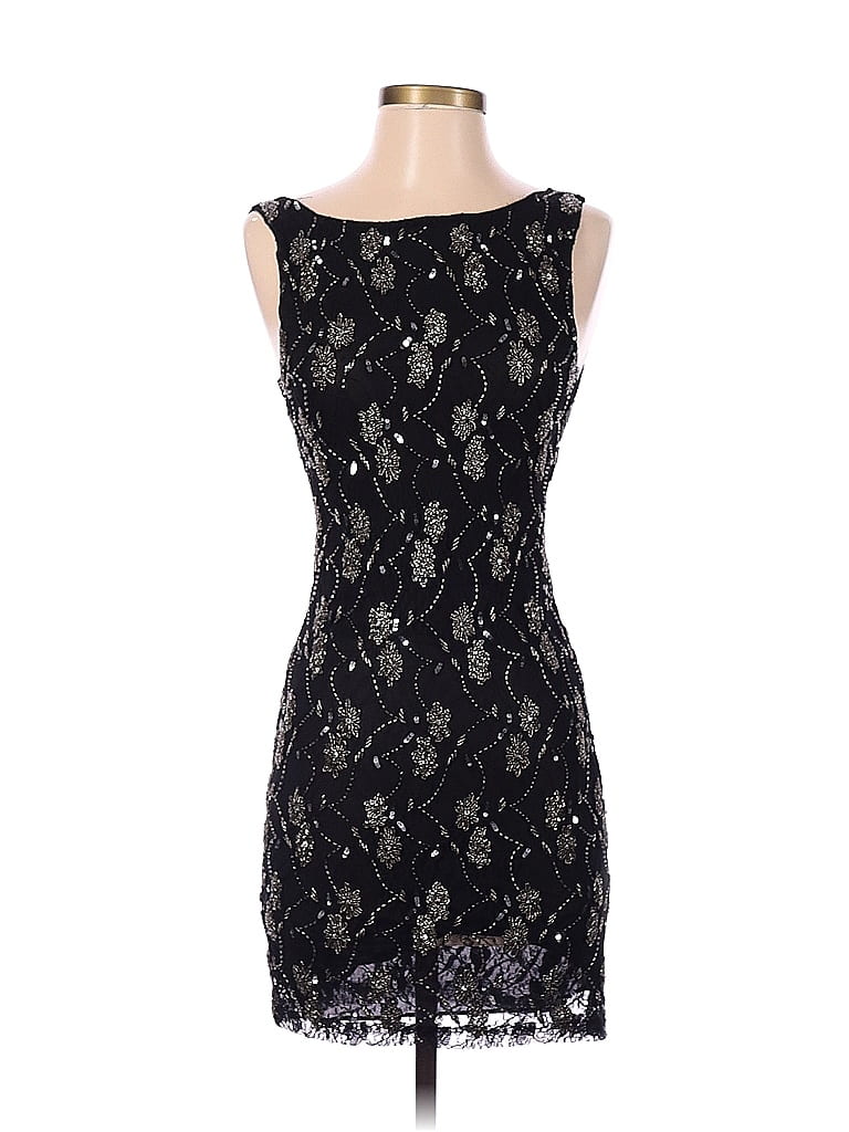 Robe Cocktail Alice + Olivia En Soie Rouge Et Noir - Taille S, Portée Une Fois, Très Bon état