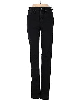 Madewell Taller 9" Mid-Rise Skinny Jeans in ISKO Stay Black&trade; (view 1)