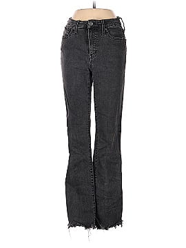 Madewell Tall Cali Demi-Boot Jeans in Berkeley Black: Chewed-Hem Edition (view 1)