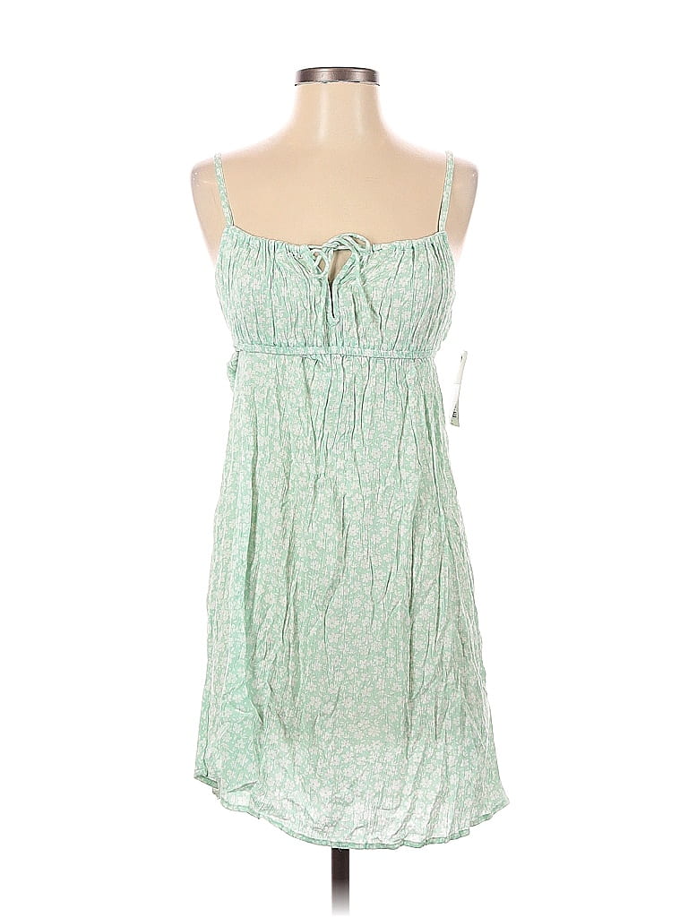 Billabong 100% Viscose Floral Green Casual Dress Size S - photo 1