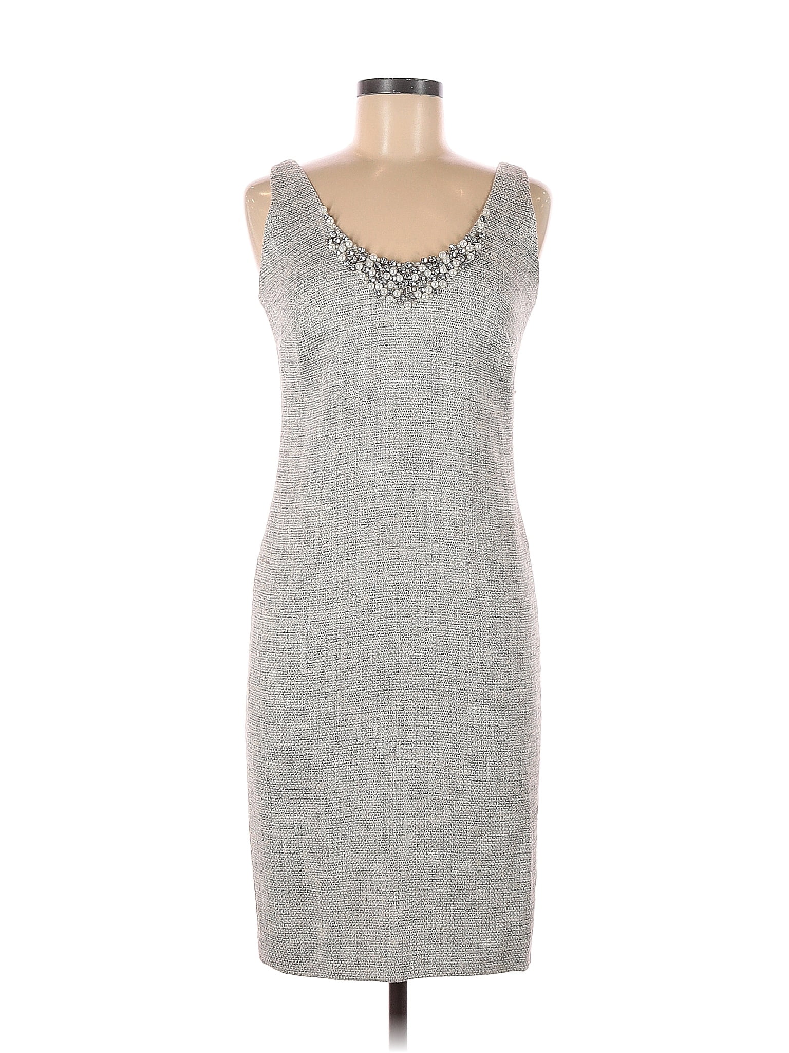 Magaschoni Marled Gray Cocktail Dress Size 6 - 81% off | thredUP