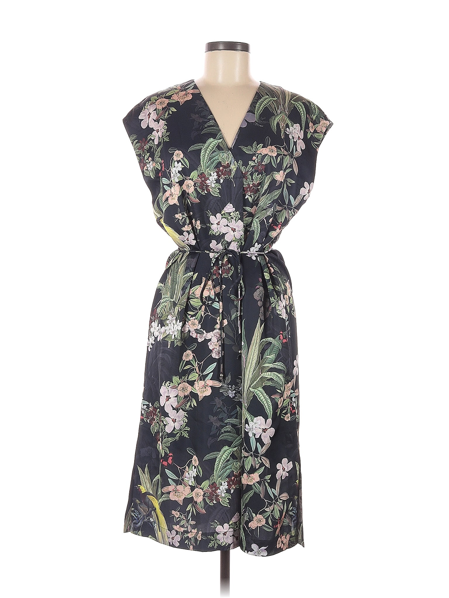 H&M 100% Polyester Blue Casual Dress Size M - 37% off | thredUP